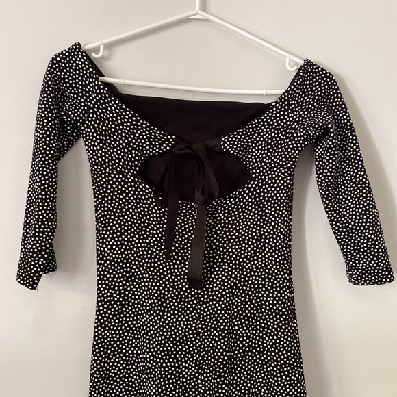 Zara off shoulder polka dot dress - Picture 3 of 4